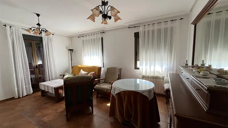 Salón de Alma2, apartamento rural en Villamiel totalmente equipado